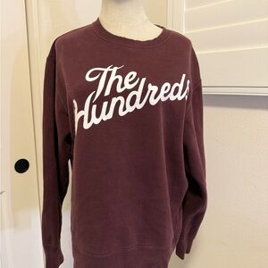The Hundreds Men's Burgundy Crewneck Sweater